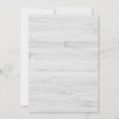 Moderne Rustic Wood Afstuderen Uitnodiging / Foto (Achterkant)