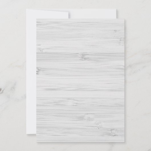 Moderne Rustic Wood Afstuderen Uitnodiging / Foto (Achterkant)