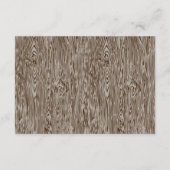 Moderne Rustic Woodgrain Bodding Card Informatiekaartje (Achterkant)