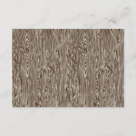 Moderne Rustic Woodgrain Bodding Card Informatiekaartje (Achterkant)