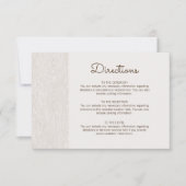 Moderne Rustic Woodgrain Wedding Kaart (Voorkant)