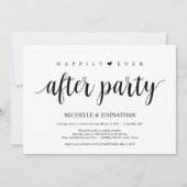 Moderne Rustic, Zwarte script, Trouw Elopement Kaart (Voorkant)