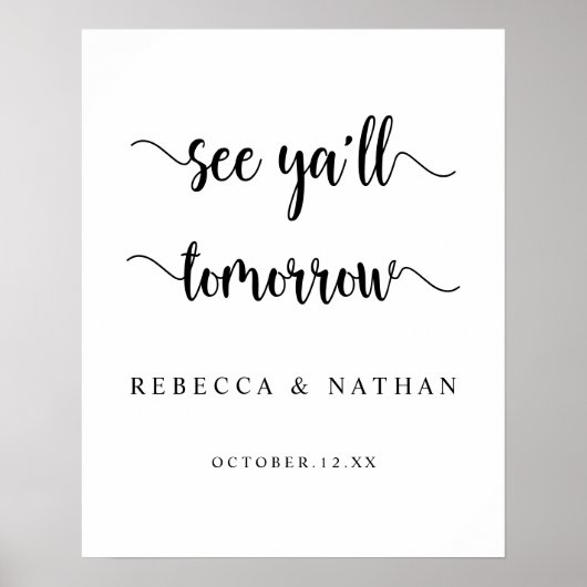 Moderne Rustiek, Tot morgen allemaal Poster (Voorkant)