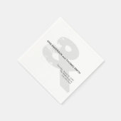 Moderne Rustieke Ampersand Trouwpapier Servet (Hoek)