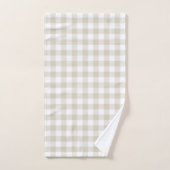 Moderne Rustieke Aquarel Witte Pompoen Bad Handdoek (Handdoek)