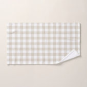 Moderne Rustieke Aquarel Witte Pompoen Bad Handdoek (Handdoek)