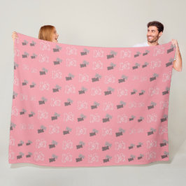 Moderne Rustieke Beer Patroon Fleece Deken
