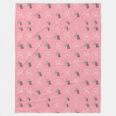 Moderne Rustieke Beer Patroon Fleece Deken (Voorkant)