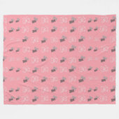 Moderne Rustieke Beer Patroon Fleece Deken (Voorkant (Horizontaal))