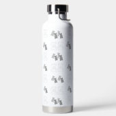 Moderne Rustieke Beer Patroon Waterfles (Links)