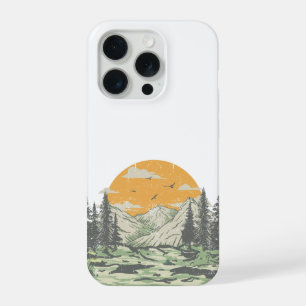 Moderne Rustieke Bergbos iPhone 15 Pro Case