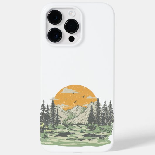Moderne Rustieke Bergbossen Case-Mate iPhone Case (Achterkant)