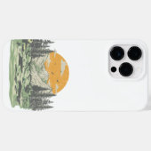 Moderne Rustieke Bergbossen Case-Mate iPhone Case (Achterkant (horizontaal))