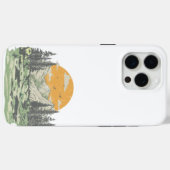 Moderne Rustieke Bergwoud Case-Mate iPhone Case (Achterkant (horizontaal))