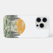 Moderne Rustieke Bergwoud iPhone Hoesje (Achterkant horizontaal)