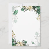 Moderne Rustieke Bloem Quinceanera Uitnodiging (Achterkant)