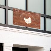 Moderne Rustieke Boerderij Bedrijf Spandoek (Buitenkant Gebouw)