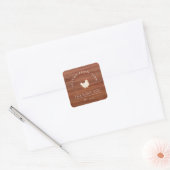 Moderne Rustieke Boerderij Bedrijf Vierkante Sticker (Envelop)