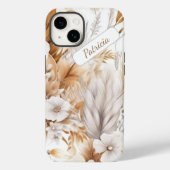 Moderne rustieke Boheemse wilde bloemen Case-Mate iPhone Case (Achterkant)