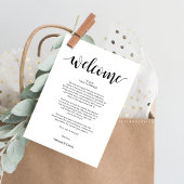 Moderne Rustieke Bruiloft Welkom en Routebeschrijv Programmakaart