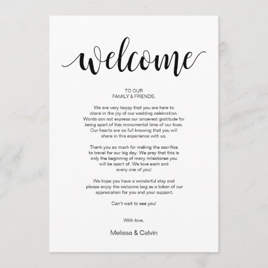 Moderne Rustieke Bruiloft Welkom en Routebeschrijv Programmakaart (Voorkant)