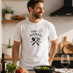 Moderne Rustieke Chef BESTE PAPA OOIT Vaderdag T-shirt