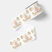 Moderne rustieke chique verjaardag grosgrain lint (Achterkant)