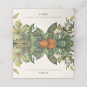 Moderne rustieke citrus sinaasappelbloesem bruidst plaatskaartje (Buitenkant ongevouwen)