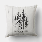 Moderne Rustieke Dennenboom Boerderij Kussen (Achterkant)