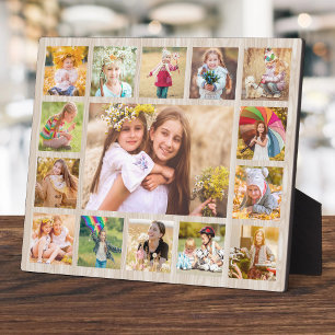 Moderne Rustieke Eenvoudige 15 Foto Collage Fotoplaat
