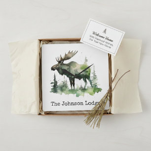 Moderne Rustieke Eland Wandklok Berg Lodge Decorat