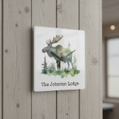 Moderne Rustieke Eland Wandklok Berg Lodge Decorat