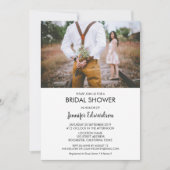 Moderne rustieke elegante foto Vrijgezellenfeest Kaart (Voorkant)