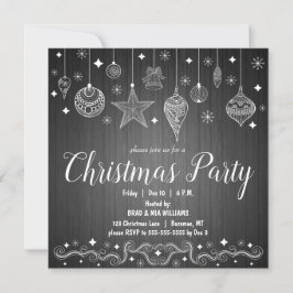 Moderne rustieke elegante vakantie kerstfeest kaart