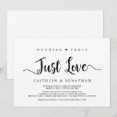 Moderne Rustieke Elopement, Niets Gekunstelds Alle Kaart (Voorkant / Achterkant)