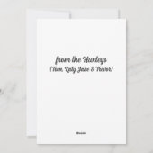 Moderne Rustieke Foto Persoonlijke Kerstkaarten Feestdagenkaart (Achterkant)