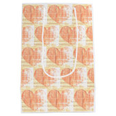 moderne rustieke hart cadeautas (Achterkant)