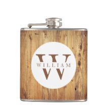 Moderne rustieke houten monogram naam + Initiaal