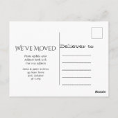 Moderne rustieke houten we hebben de aankondiging  briefkaart (Achterkant)