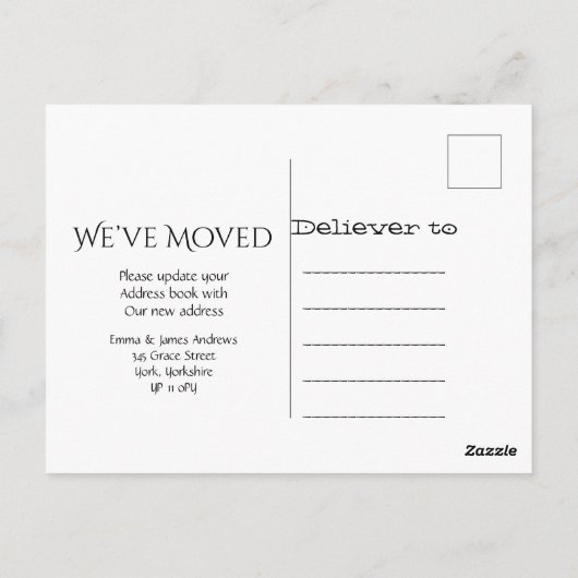 Moderne rustieke houten we hebben de aankondiging  briefkaart (Achterkant)