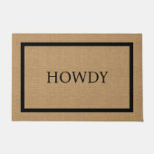 Moderne Rustieke Howdy Deurmat (Voorkant)