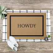 Moderne Rustieke Howdy Deurmat