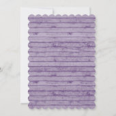 Moderne rustieke Kant Meisjes Baby shower Invitati Kaart (Achterkant)