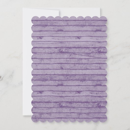 Moderne rustieke Kant Meisjes Baby shower Invitati Kaart (Achterkant)