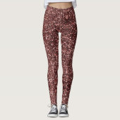 Moderne rustieke klassieke glitter leggings (Voorkant)