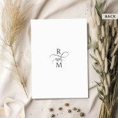 Moderne rustieke kraft, elegante moderne script br kaart