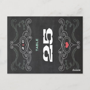 Moderne rustieke krijtbord typografie bruiloft briefkaart