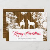 Moderne rustieke landelijke Kerstmis (Voorkant / Achterkant)