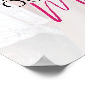 Moderne Rustieke 'Laten we onze bruid overladen' W Poster (Hoek)