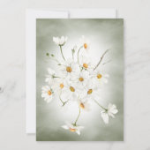 Moderne Rustieke Madeliefjeslijst Groen Kaart (Achterkant)